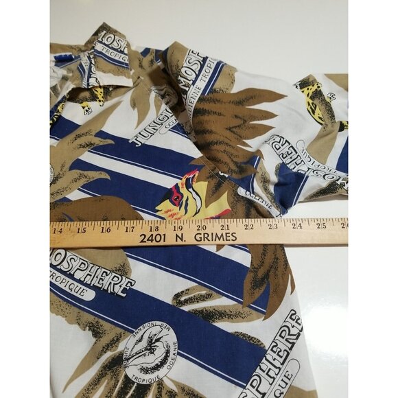 Vintage Peggy Lou California Blouse Women’s 42 (2X) Made USA Jungle Button Up - Picture 6 of 13